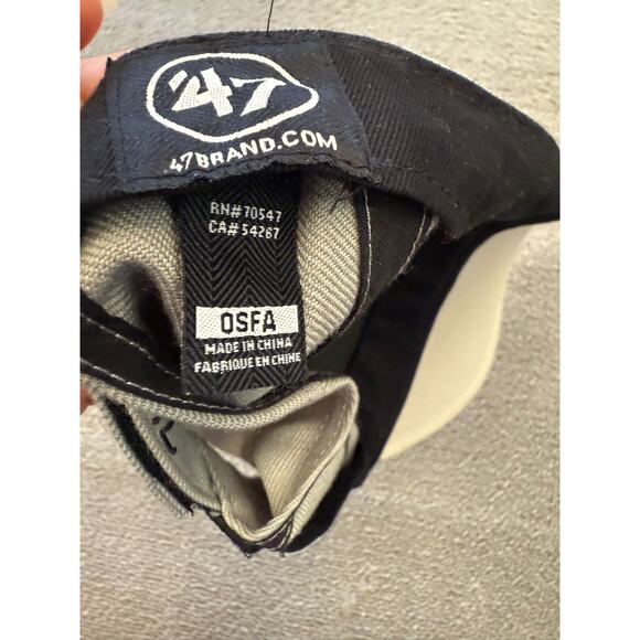 47 Brand New York Yankees Men's OSFA Grey Baseball Cap Adjustable - Picture 3 of 6